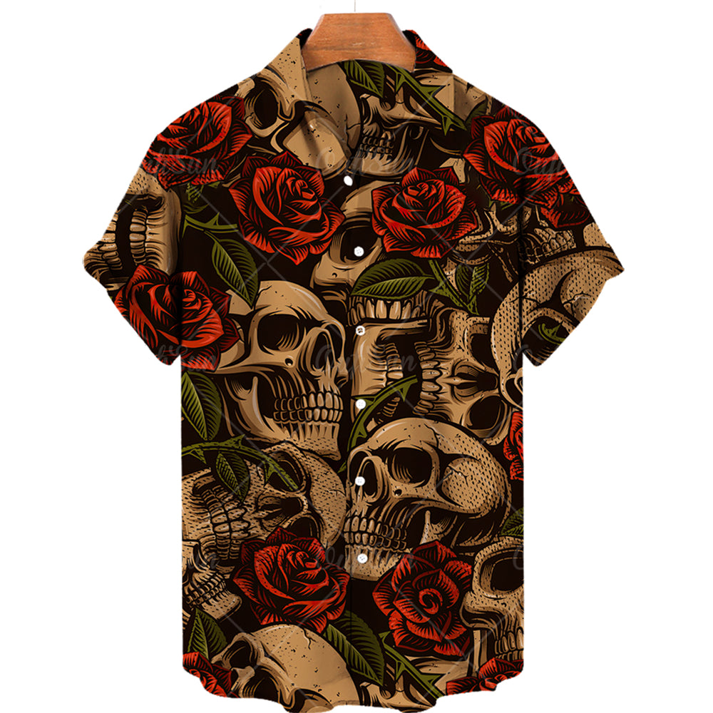 Hawaiian Skull Shirt