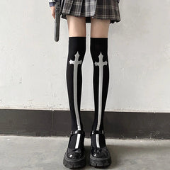 Knee Socks with Crosses