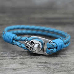 Skull Leather Bracelet