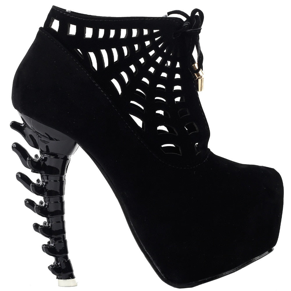 The Spider Bone Heels