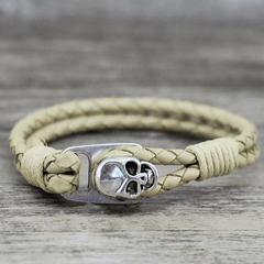 Skull Leather Bracelet