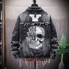 Men's Skull Denim Jacket